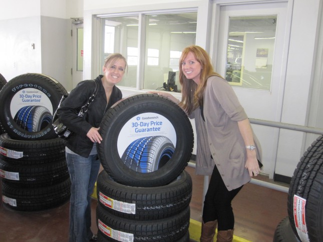 Best-friend from college stopped in to buy some tires!!! 